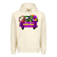 Sandshell mardi grass umbrella with truck Premium Hoodie - AdoDesignShop