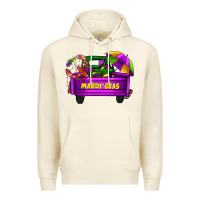 Tofu mardi grass umbrella with truck Premium Hoodie - AdoDesignShop