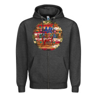 Charcoal Heather all american girl Zipper Hoodie - Artiststas
