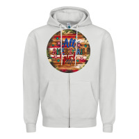 Dove Grey all american girl Zipper Hoodie - Artiststas
