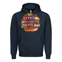 Navy all american girl Zipper Hoodie - Artiststas