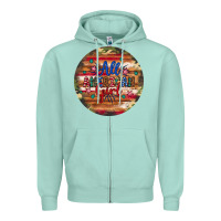 Seafoam all american girl Zipper Hoodie - Artiststas