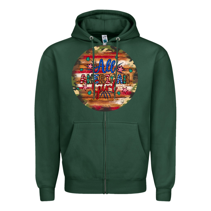 All American Girl Zipper Hoodie by Artiststas | Teevron