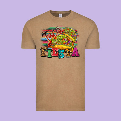 Taco Fiesta Vintage Tee Designed By Texasbilliewilder