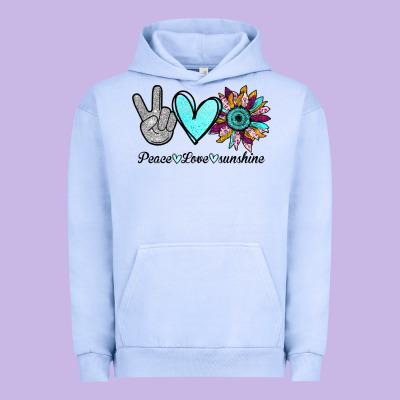 Peace Love Sunshine Urban Hoodie Designed By Bettercallsaul