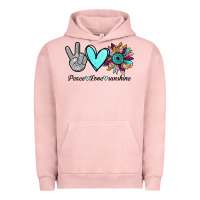 Pigment Salmon Peace Love Sunshine Urban Hoodie - Bettercallsaul