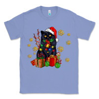 Colony Blue black cat meowy christmas Classic Tee - AdoDesignShop
