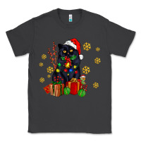 Smoke black cat meowy christmas Classic Tee - AdoDesignShop