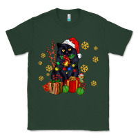 Sports Green black cat meowy christmas Classic Tee - AdoDesignShop