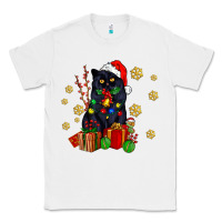 White black cat meowy christmas Classic Tee - AdoDesignShop