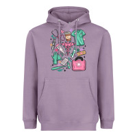 Lavender can't talk right now doing medical assistant stuff Heavyweight Hoodie - MaliasSmallBusiness