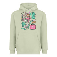 Matcha can't talk right now doing medical assistant stuff Heavyweight Hoodie - MaliasSmallBusiness
