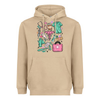Mushroom can't talk right now doing medical assistant stuff Heavyweight Hoodie - MaliasSmallBusiness