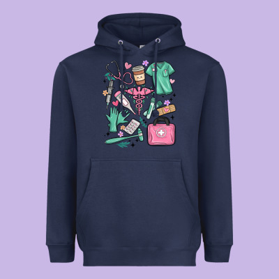 Can't Talk Right Now Doing Medical Assistant Stuff Heavyweight Hoodie Designed By Maliassmallbusiness