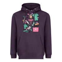 Plum can't talk right now doing medical assistant stuff Heavyweight Hoodie - MaliasSmallBusiness