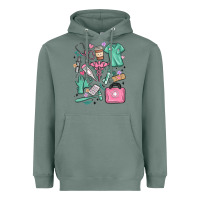 Sage can't talk right now doing medical assistant stuff Heavyweight Hoodie - MaliasSmallBusiness