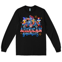 Black American truck gnomes Long Sleeve Tee - AdoDesignShop
