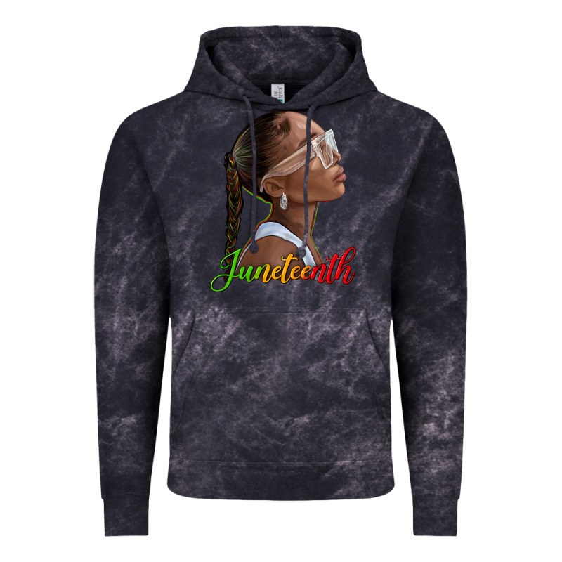 Juneteenth Black Woman Vintage Hoodie by texasbilliewilder | Teevron