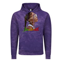 Cloud Purple juneteenth black woman Vintage Hoodie - texasbilliewilder