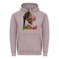 Vintage Zinc juneteenth black woman Vintage Hoodie - texasbilliewilder