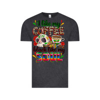 Vintage Black i like my coffee black like my soul Vintage Tee - Zillion Design Studio