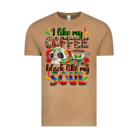 I Like My Coffee Black Like My Soul Vintage Tee | Teevron