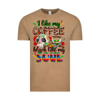 Vintage Coffee i like my coffee black like my soul Vintage Tee - Zillion Design Studio
