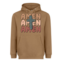 Toasted Coconut amen Heavyweight Hoodie - MaliasSmallBusiness