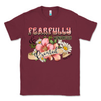 Burgundy fearfully and wonderfully created Classic Tee - JahusDesignShop