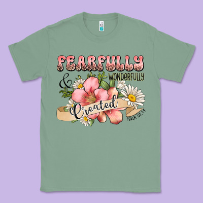 Fearfully And Wonderfully Created Classic Tee Designed By Jahusdesignshop
