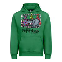 Emerald I Want Hippopotamus For Christmas Urban Hoodie - Bettercallsaul