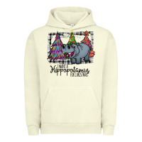 Pigment Pistachio I Want Hippopotamus For Christmas Urban Hoodie - Bettercallsaul