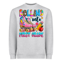 Heather Grey rolling into first grade Heavyweight Sweatshirt - texasbilliewilder