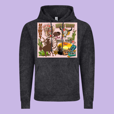 Wild West Western Vintage Hoodie Designed By Zillion Design Studio