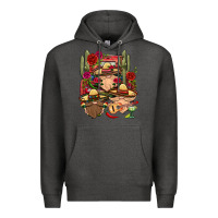 Charcoal Heather Mexican Gnomies Truck Premium Hoodie - BundleAndBundleShop