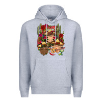 Heather Grey Mexican Gnomies Truck Premium Hoodie - BundleAndBundleShop
