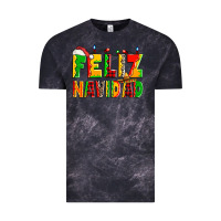 Cloud Black feliz navidad Vintage Tee - Zillion Design Studio