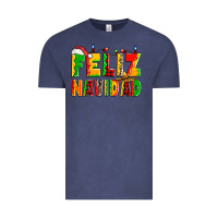 Vintage Denim feliz navidad Vintage Tee - Zillion Design Studio