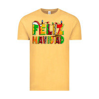 Vintage Mustard feliz navidad Vintage Tee - Zillion Design Studio