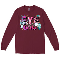 Burgundy eye crew Long Sleeve Tee - JahusDesignShop
