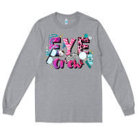 Heather Grey eye crew Long Sleeve Tee - JahusDesignShop