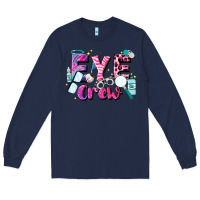 Navy eye crew Long Sleeve Tee - JahusDesignShop