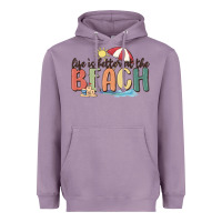 Lavender life is better at the beach Heavyweight Hoodie - MaliasSmallBusiness