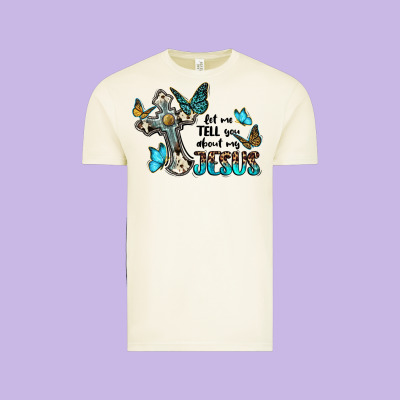 Let Me Tell You About My Jesus Vintage Tee Designed By Barkaloodesign