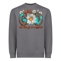 Storm with god all things are possible daisy Heavyweight Sweatshirt - Zillion Design Studio