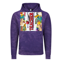 Cloud Purple teacher Vintage Hoodie - Zillion Design Studio