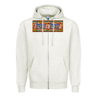 Oatmeal Heather american babe Zipper Hoodie - Artiststas