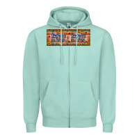 Seafoam american babe Zipper Hoodie - Artiststas