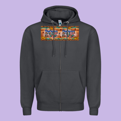 American Babe Zipper Hoodie Designed By Artiststas