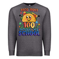 Charcoal Heather taco bout 100 days of school Premium Sweatshirt - MaliasSmallBusiness